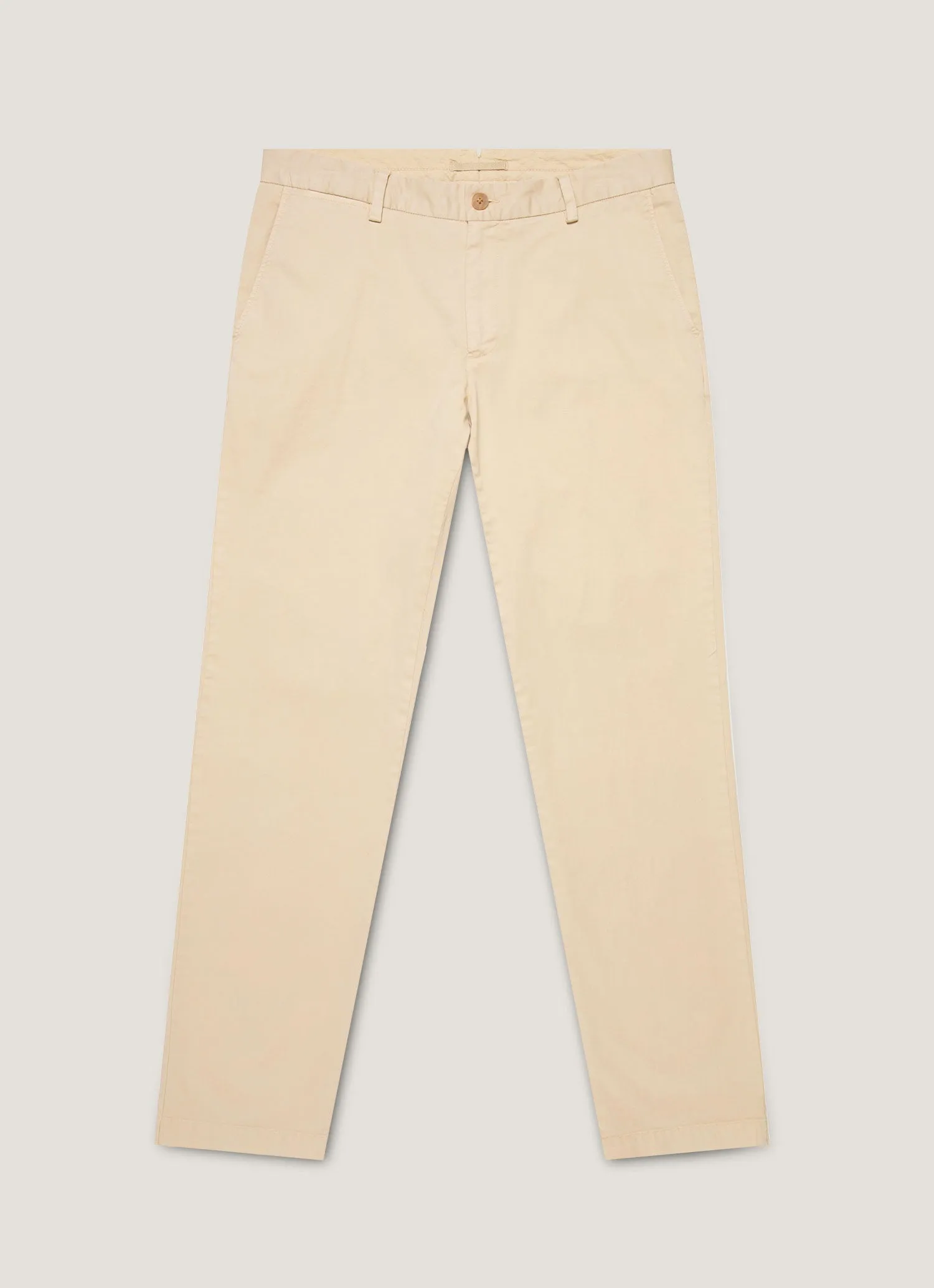 Stretch waistband Men's Slim Fit Chino in Light Stone