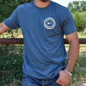 Smart Casual Pilling Resistant Finish Fast Back Men's Logo T-Shirt