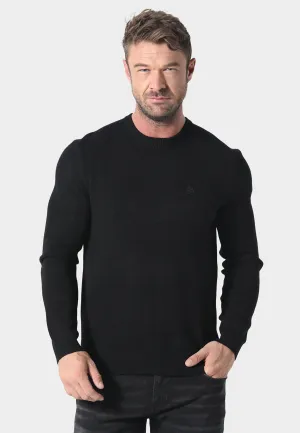 Ventilated Armhole Design Perth Black Knitwear