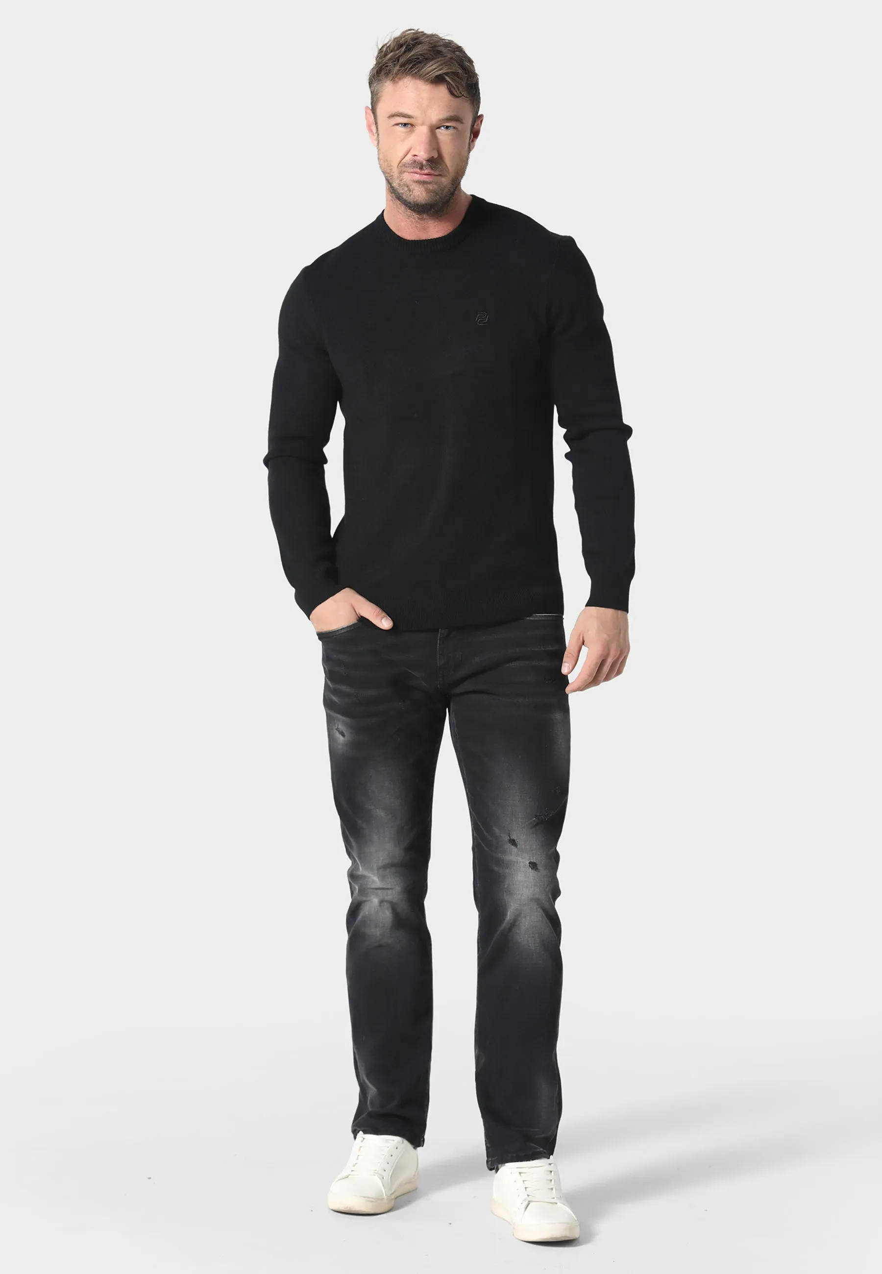 smooth zipper Perth Black Knitwear