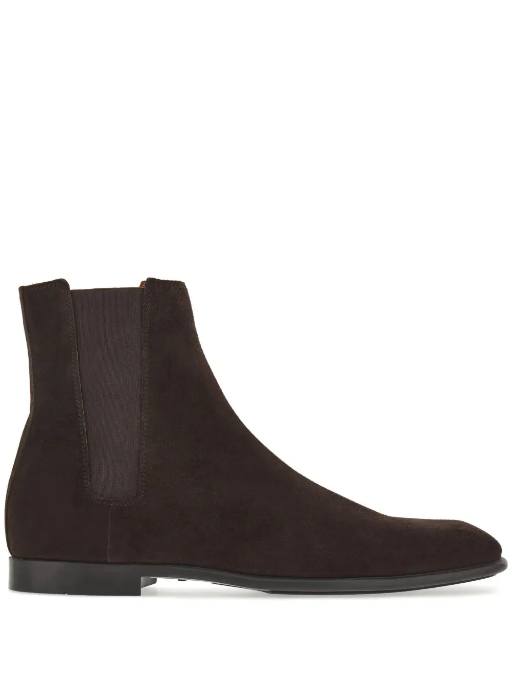Ferragamo Chelsea Leather Boots Memory Foam Padding