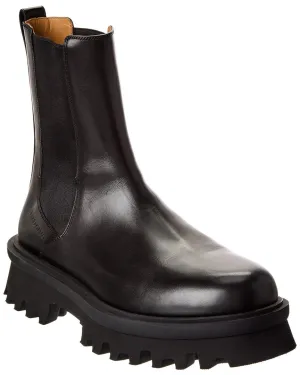 Ferragamo Leather Boot Prestige Fit Gloss Line
