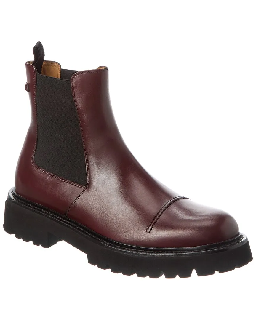 Ferragamo Leather Boot Toe Protection