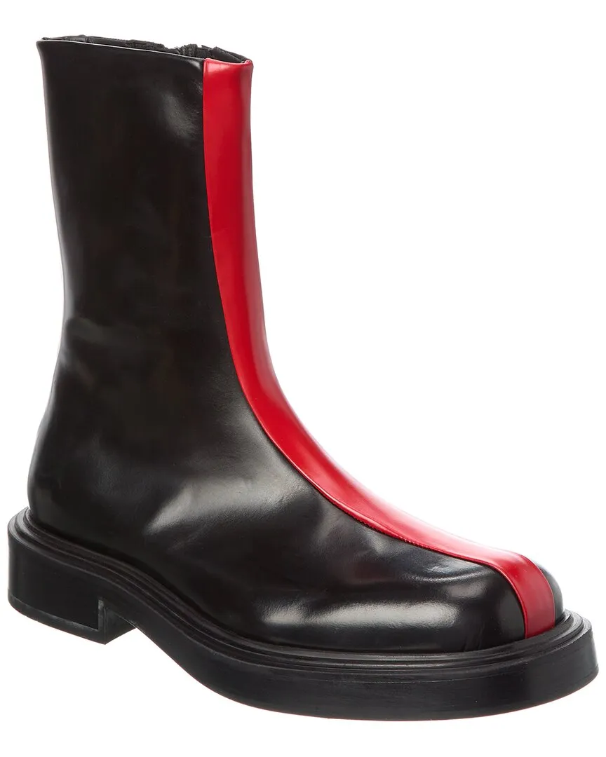 Ferragamo Leather Boot Modern Footwear