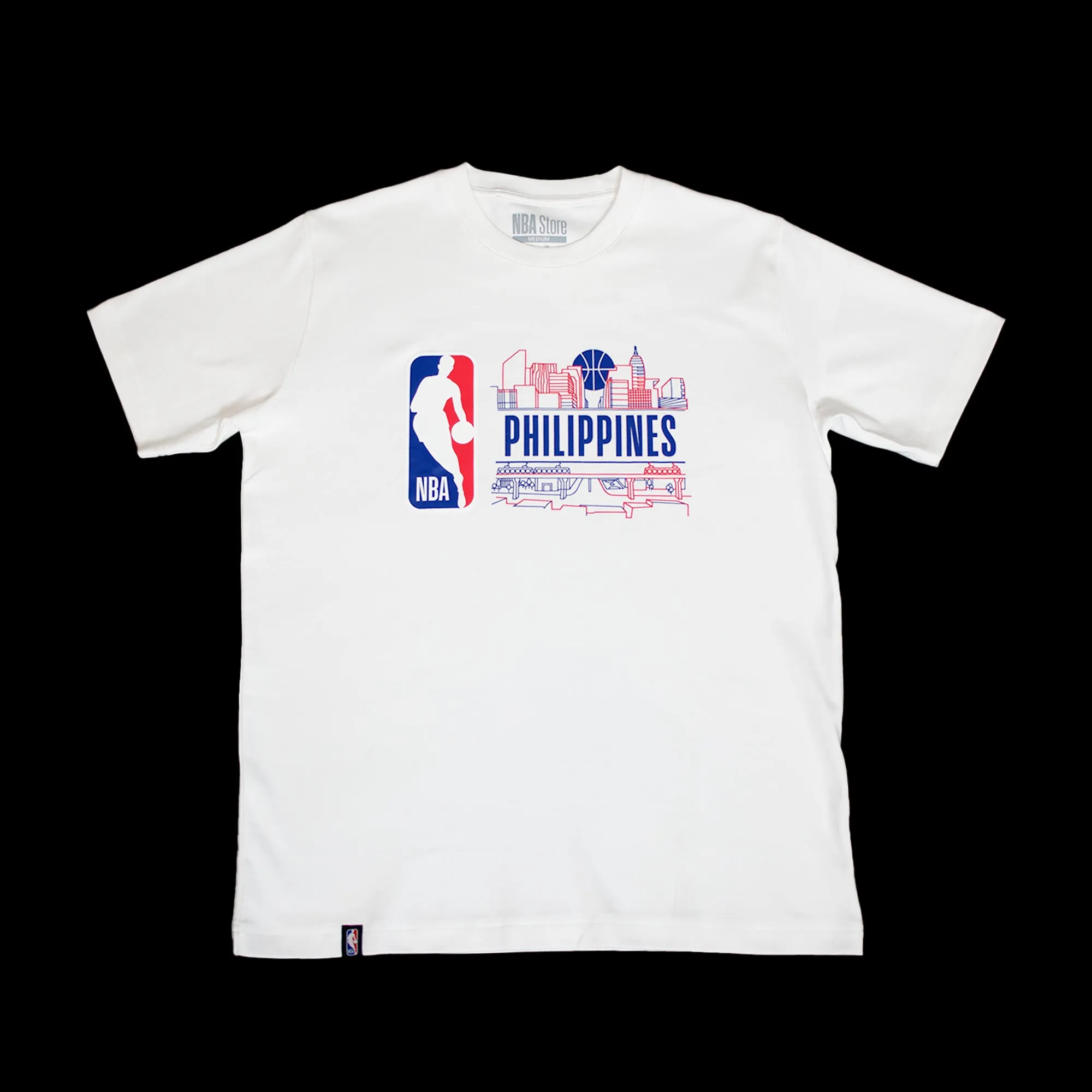 NBA Philippines Skyline Tee - White Quick Release Venting