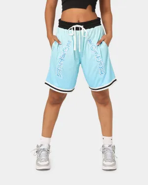 Loiter Script Ball Shorts Blue Modern Design Anti Pill Surface