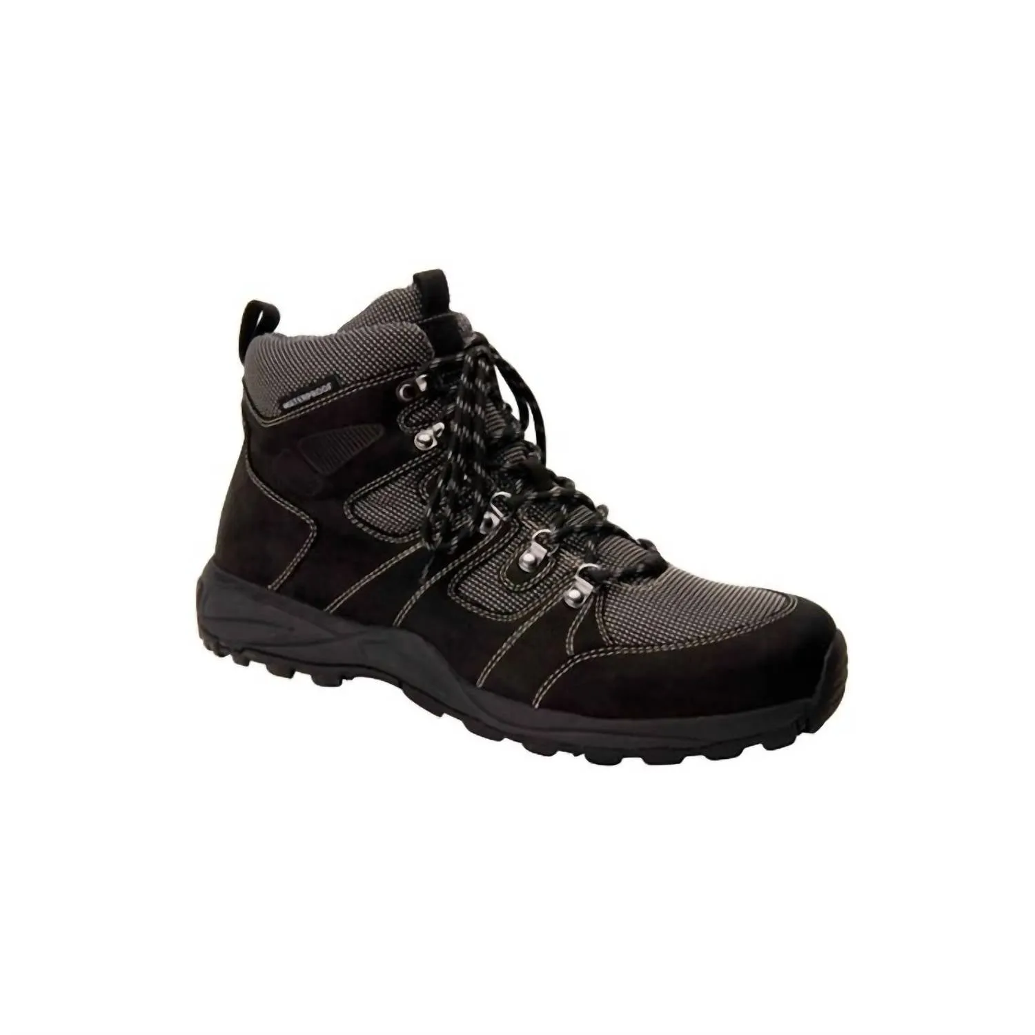 Men's Trek Shoes In Black Work Hour Fit