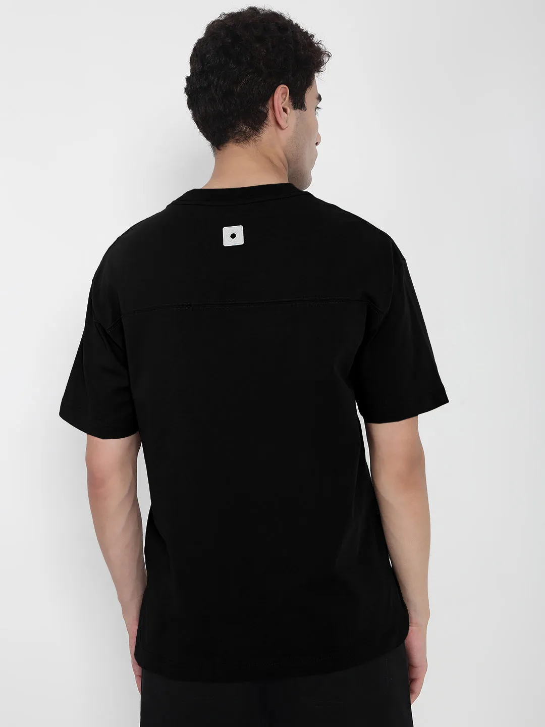 Opaque Core Men's Black Regular Fit T-Shirt