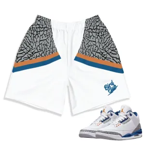 Retro 3 Wizards PE Cement Shorts teenagers