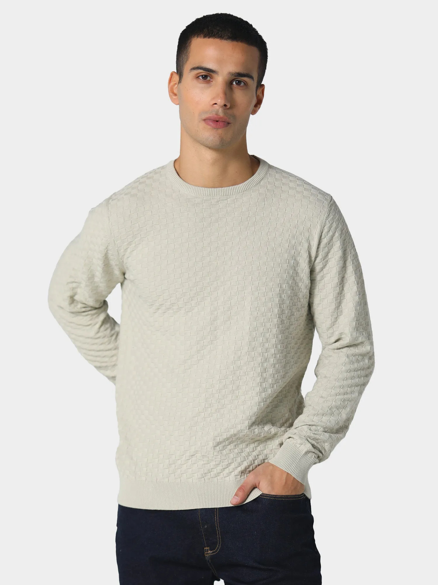 Soft touch finish Delvin Plaster Knitwear
