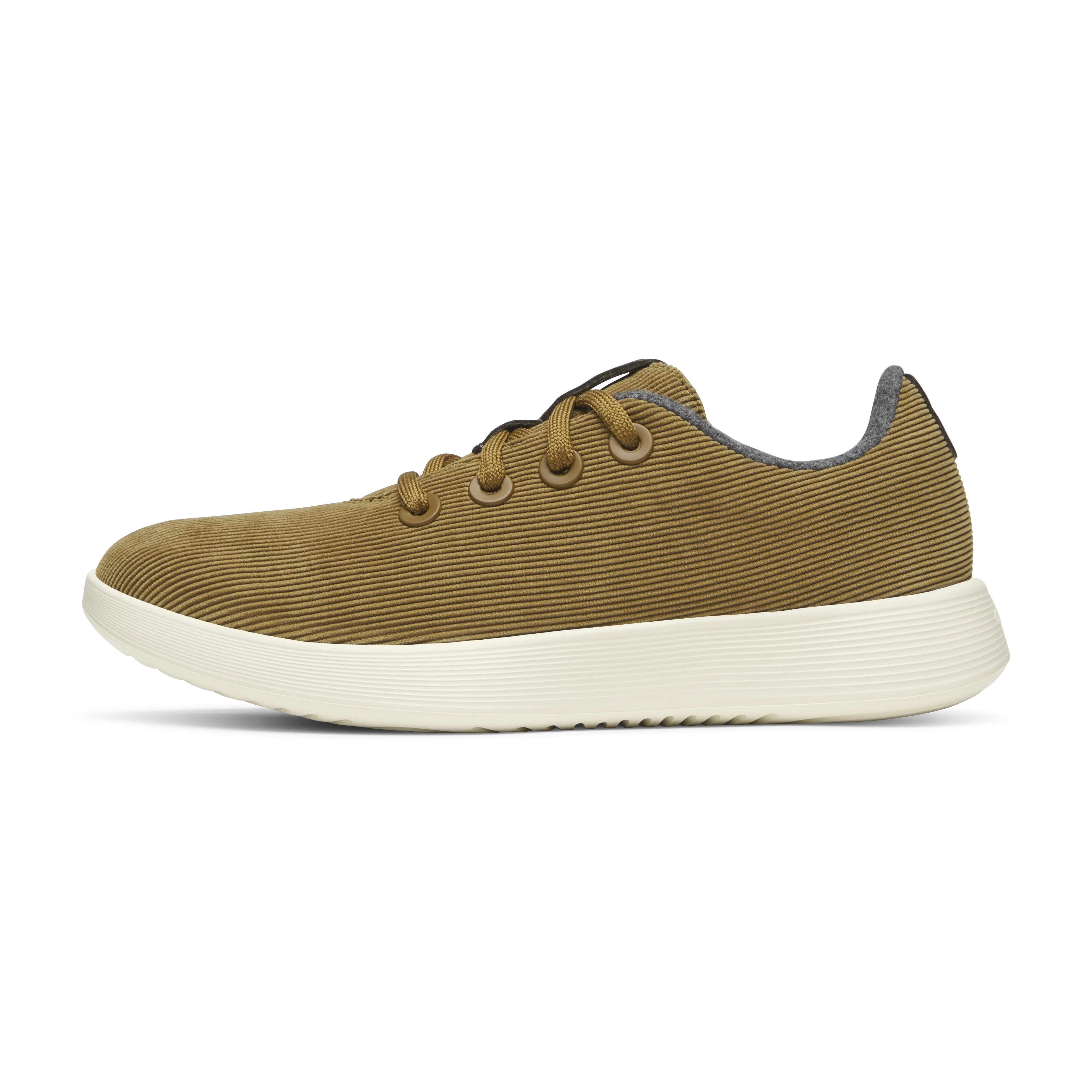 Anti Microbial Insole Basic Design Men's Runner NZ Corduroy - Dark Tan (Stony Cream Sole)