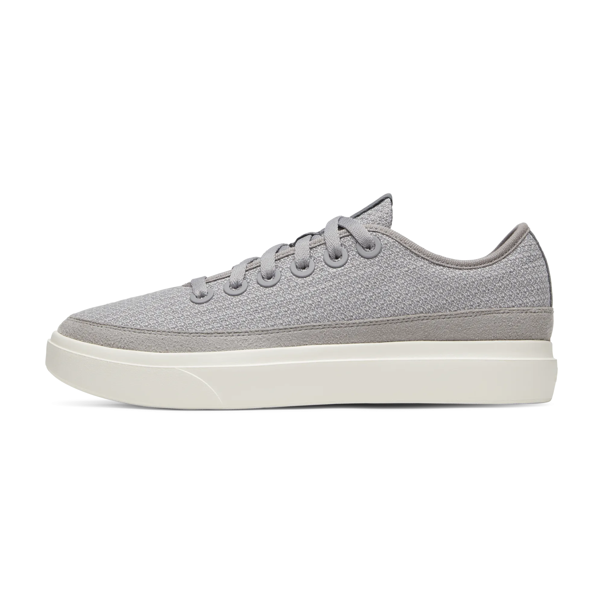 Men's Wool Piper Go - Medium Grey (Natural White Sole) Low Top Gentle Feel