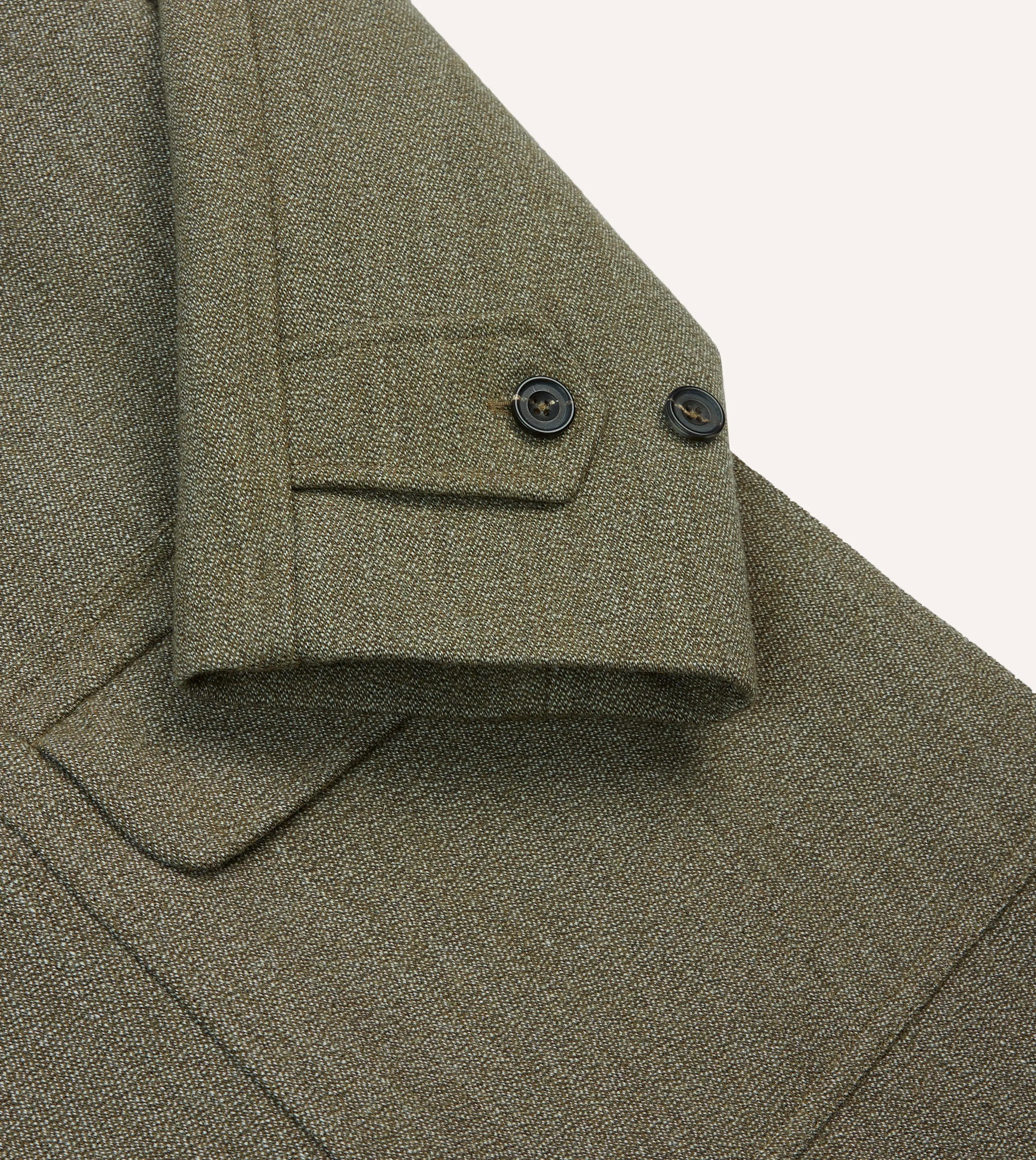 Lovat Keeper's Tweed Raglan Coat Adjustable Hem Cords