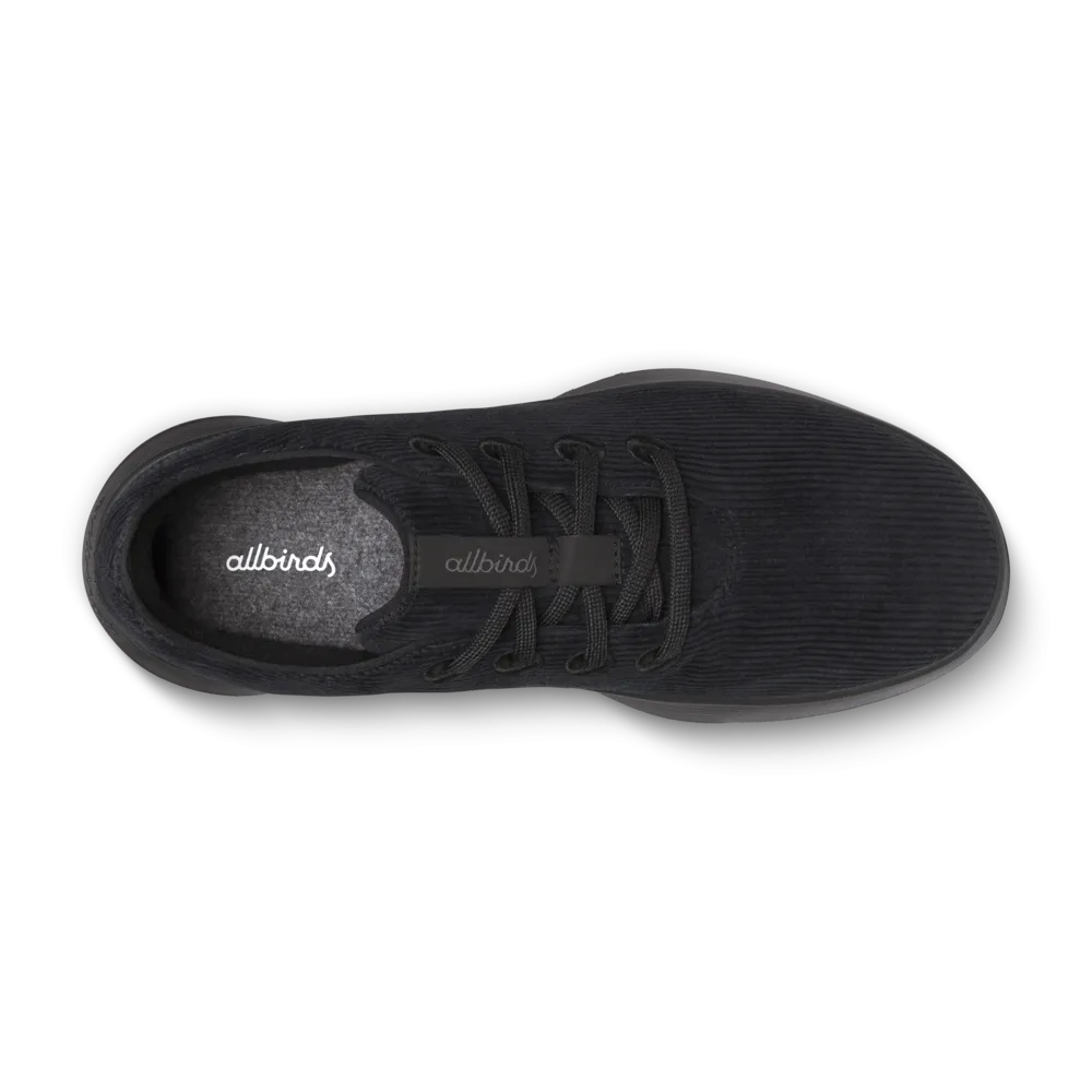 Men's Runner Go - Corduroy - Natural Black (Dark Grey Sole) Route Walk