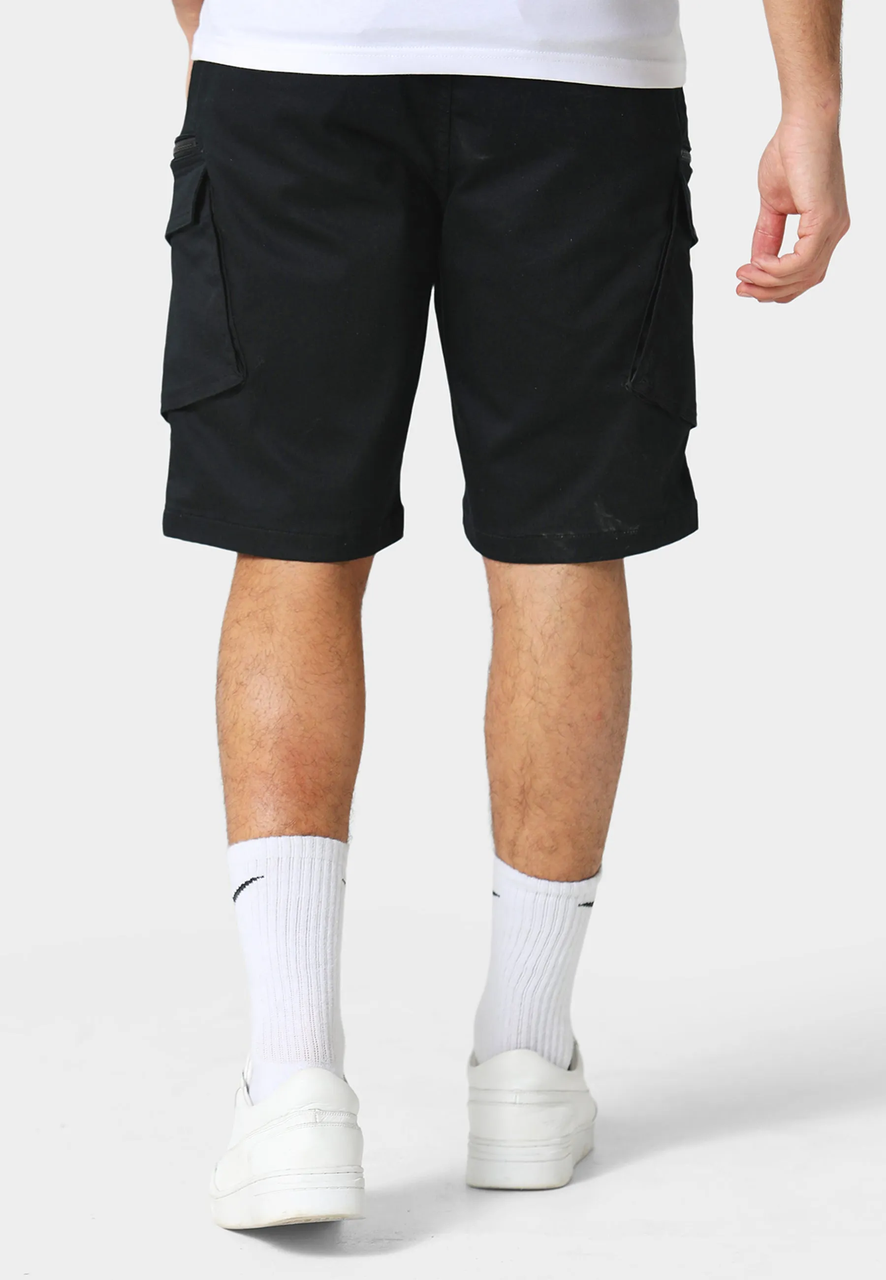 Core Stretch Eythorn Black Cargo Shorts