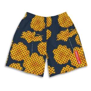 Floral Mesh Print Athletic Shorts Sport Flex Fit