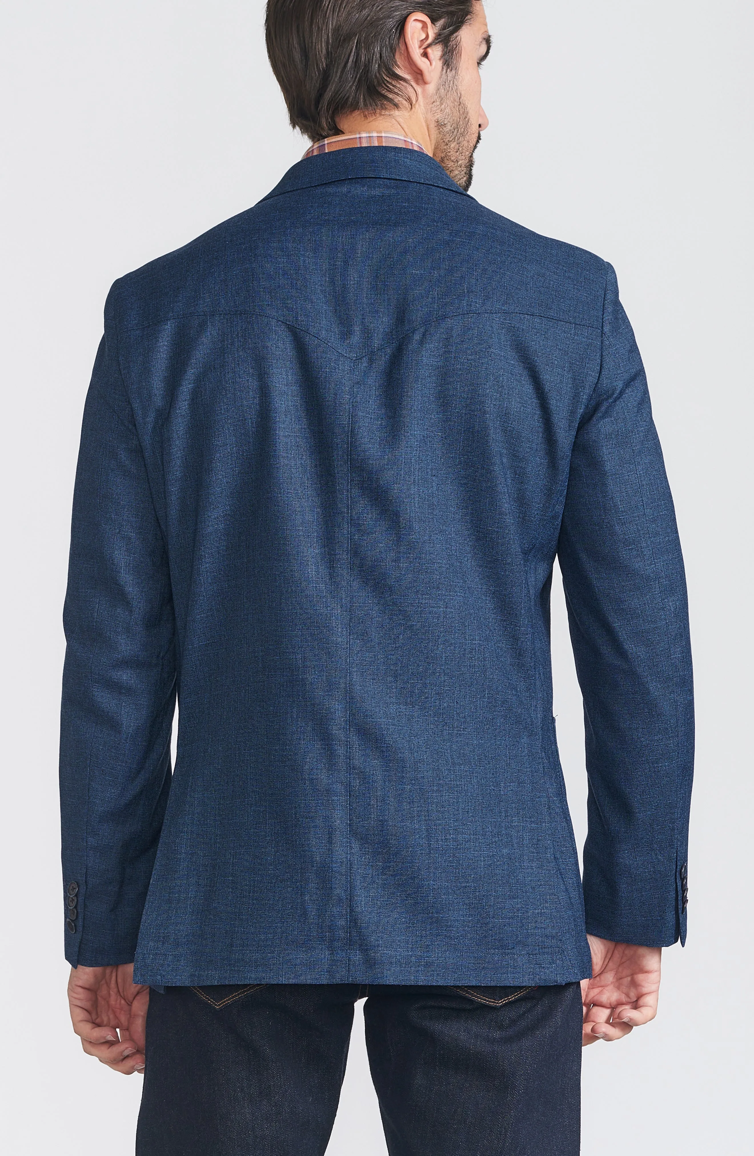 Flynt Western Men's Southfork Sport Jacket in Royal Blue Daily Commute Wear All Weather Protection