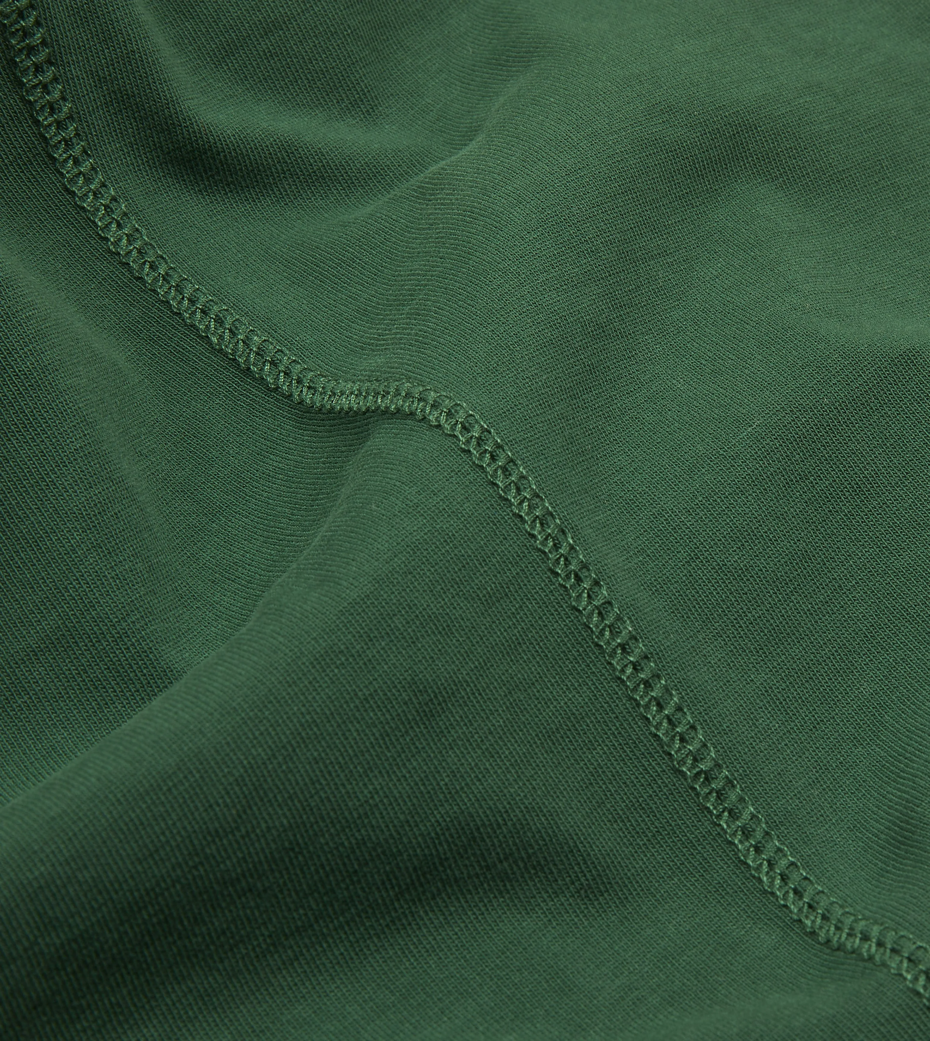 Cozy Comfort Fit Everyday Wearable Forest Green Cotton Crew Neck Hiking T-Shirt