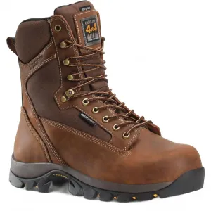 Coastal Shade Forrest 8" Soft Toe Insulated Waterproof Work Boot In Dark Brown