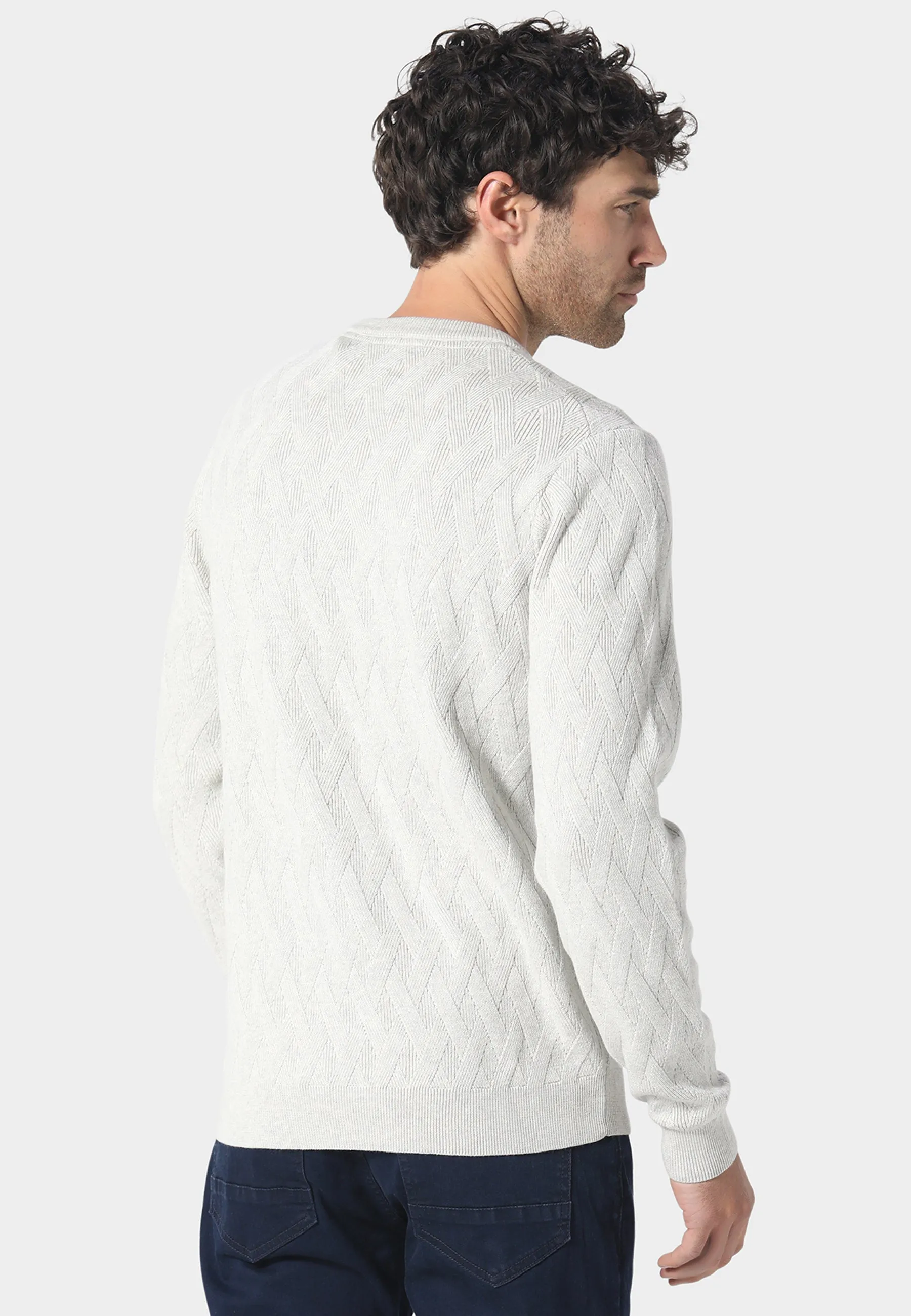 Reversible Seamless Design Forsan Ecru Knitwear