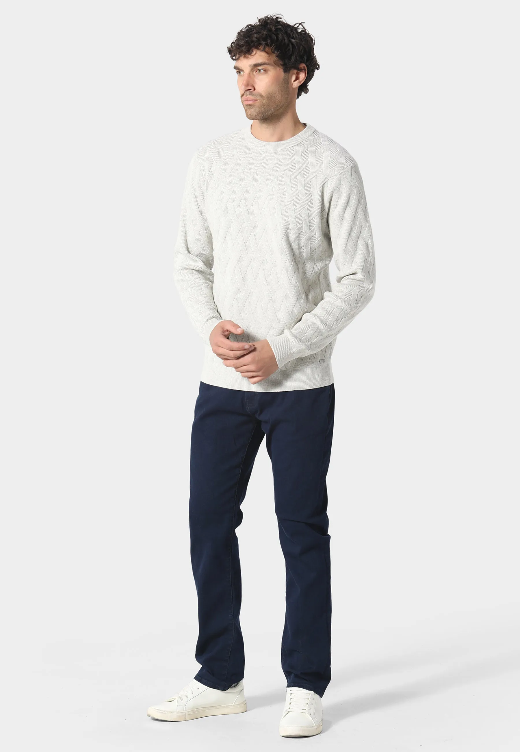 FourWay Stretch Fabric Forsan Ecru Knitwear