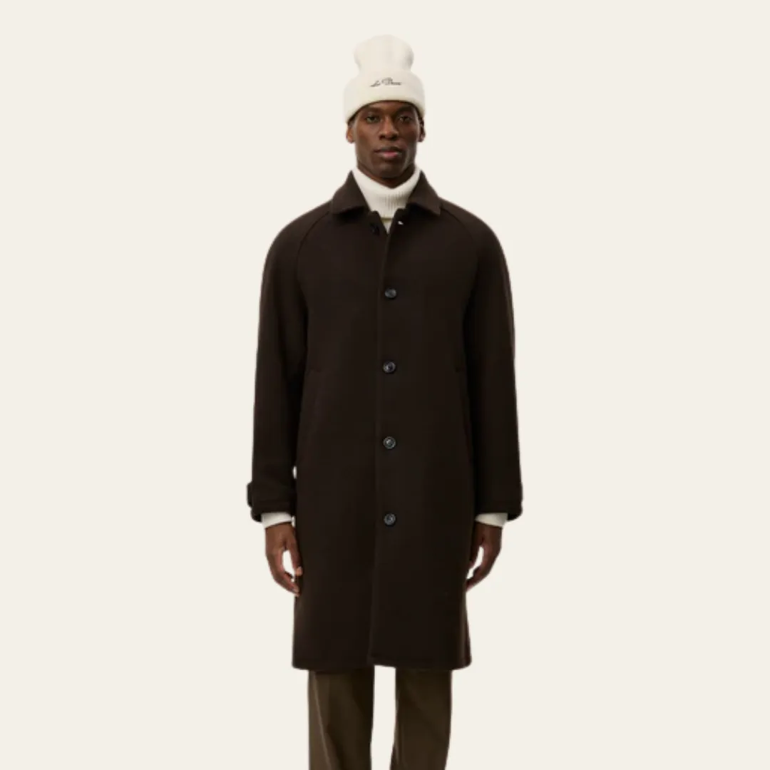 Snap Closure System Michael Solid Wool Coat (Delicioso)