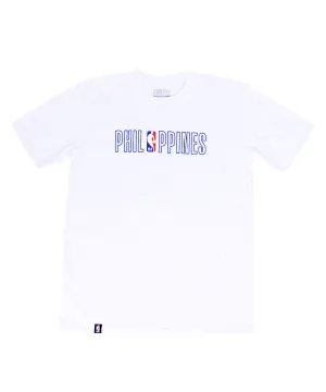 Abrasion Resistant Fabric Sporty Performance NBA Philippines PH Tee - White