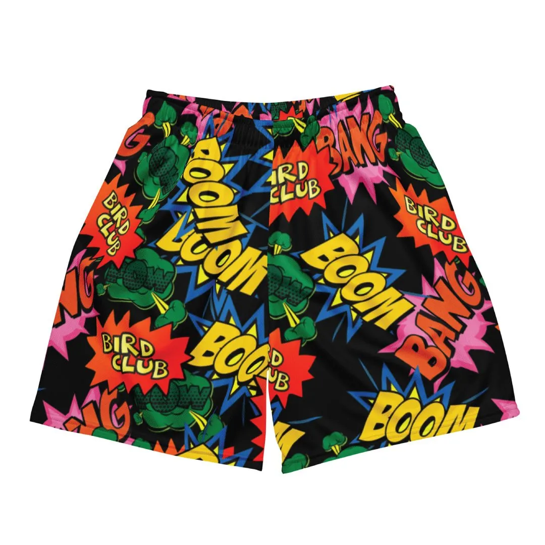 Performance Comfort Power Puff Comic Boom Mesh Shorts