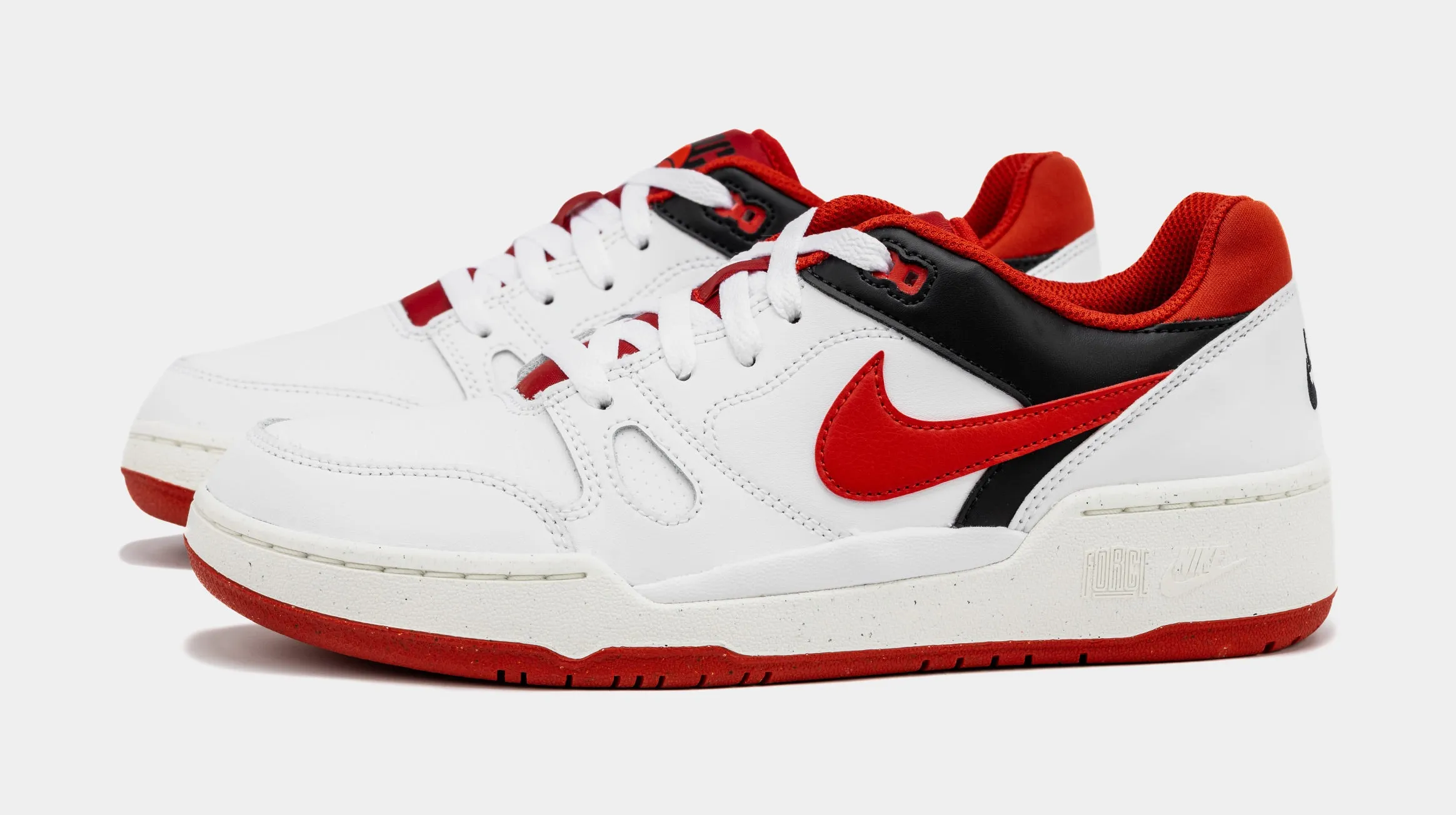 Full Force Low Mystic Red Mens Basketball Shoes (Red/White) Agility Shoes