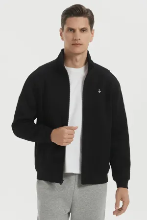 Windproof Technology Full Zip Up Sweatshirt Long Sleeve Casual Jacket