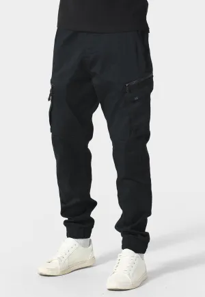 Sport Friendly Quick Adjust Fit Ware Black Cargo Pants