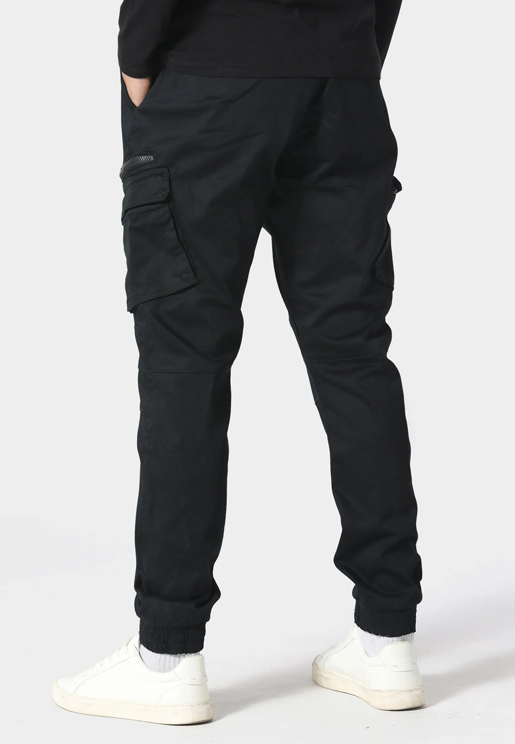 Ware Black Cargo Pants All Season Fit NonBindingWaistline