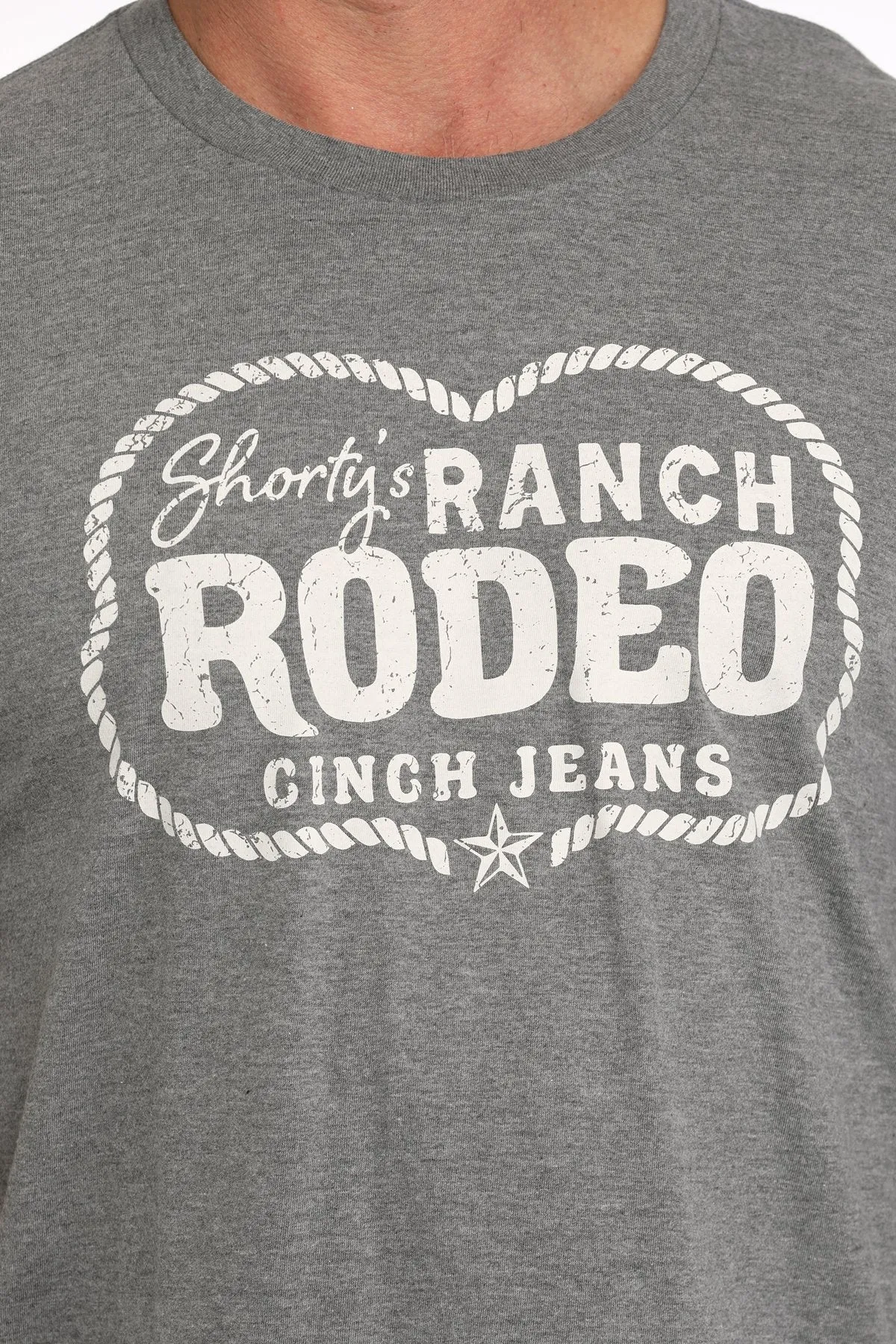 Weekend Style perfect for all-day wear Cinch Men's "Shorty's Ranch Rodeo" Graphic T-Shirt in Gray