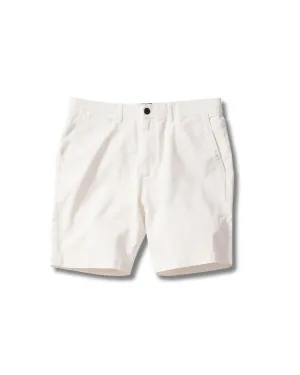 Precision Stretch Chino Shorts 8" - White Odor Resistant Coating