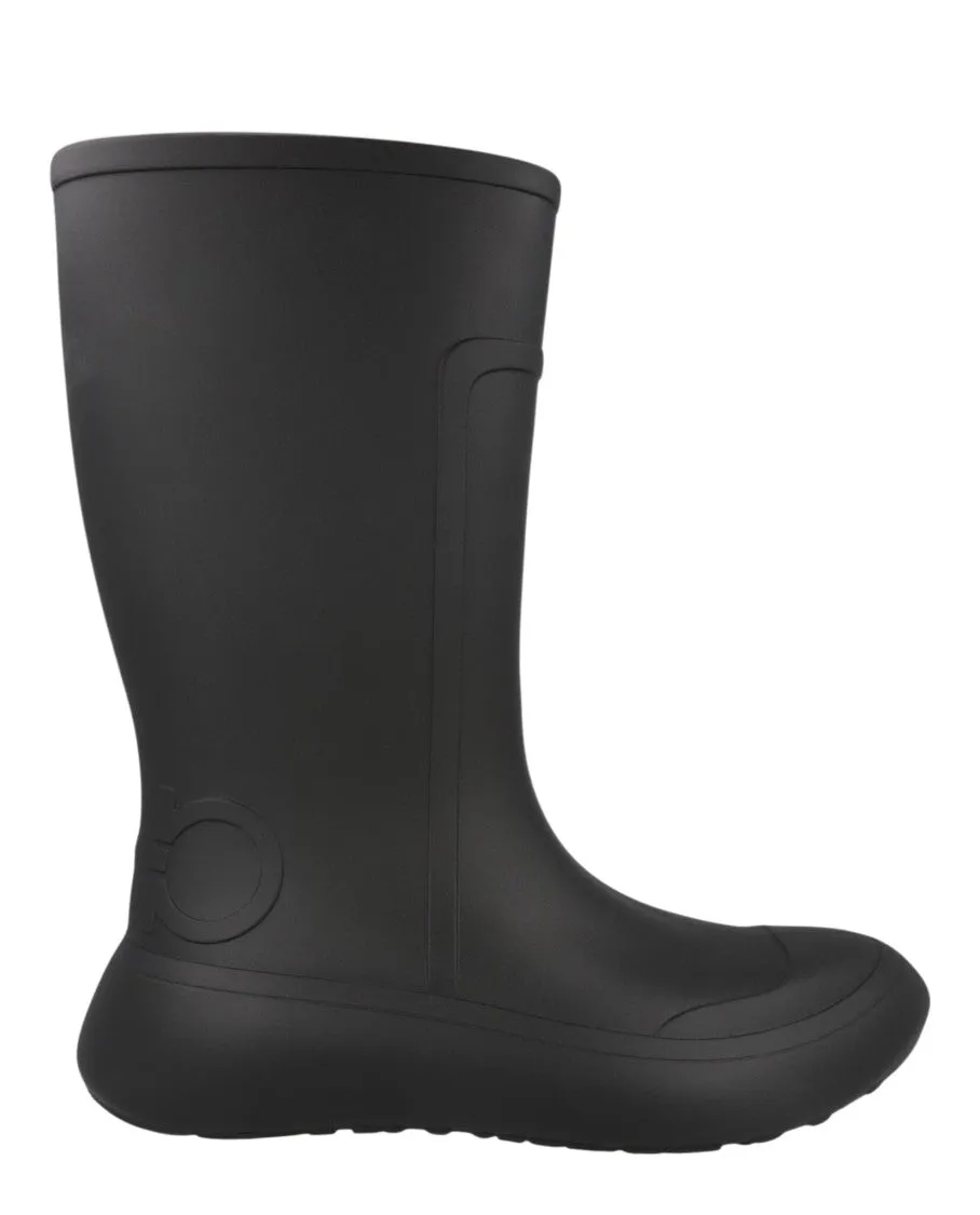 Easy Pair Gancini Mid-Calf Rainboots With Distinctive Design