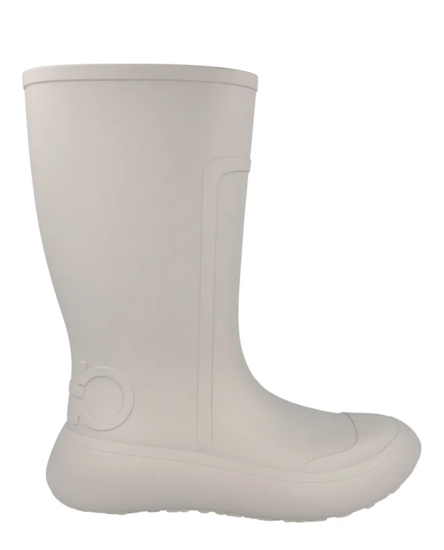 Gancini Mid-Calf Rainboots With Signature Design Heel Pad Grab Go