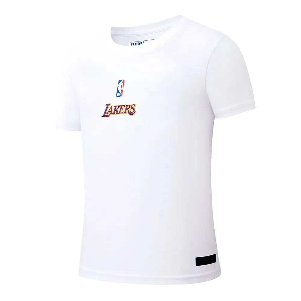 Lightweight Thermal Fabric NBA Front Embroidery Loose Fit T-shirt - Los Angeles Lakers