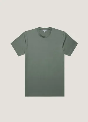 Active Layers Men's Riviera Midweight T-shirt in Dusk Green