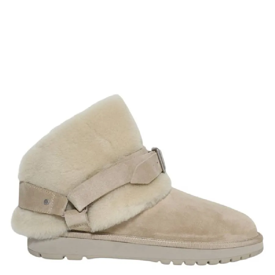 Low Profile Shift Ease Burberry Suede And Shearling Chubby Boots