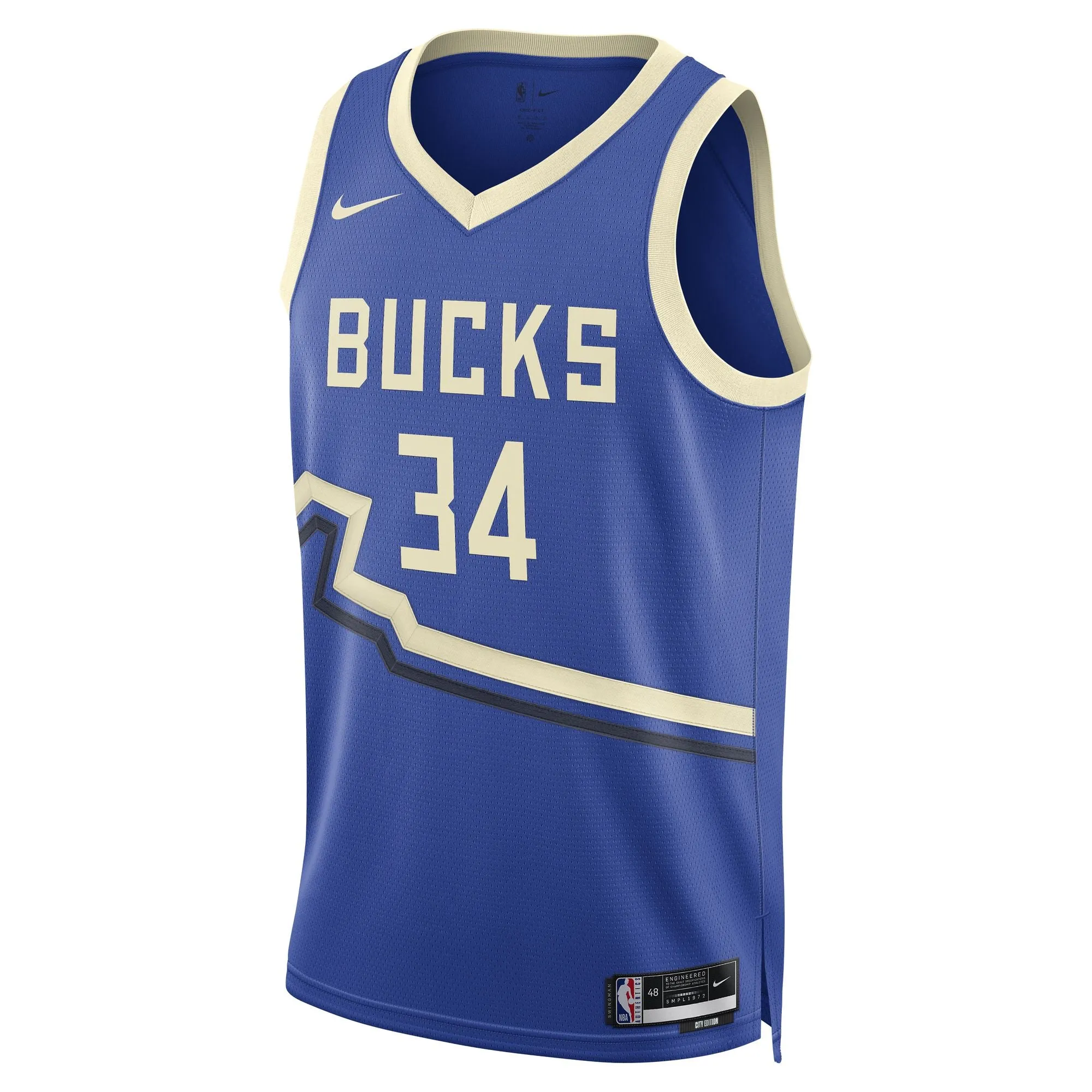 Giannis Antetokounmpo Milwaukee Bucks 2024/25 City Edition Men's Nike Dri-FIT NBA Swingman Jersey Jacquard Knit