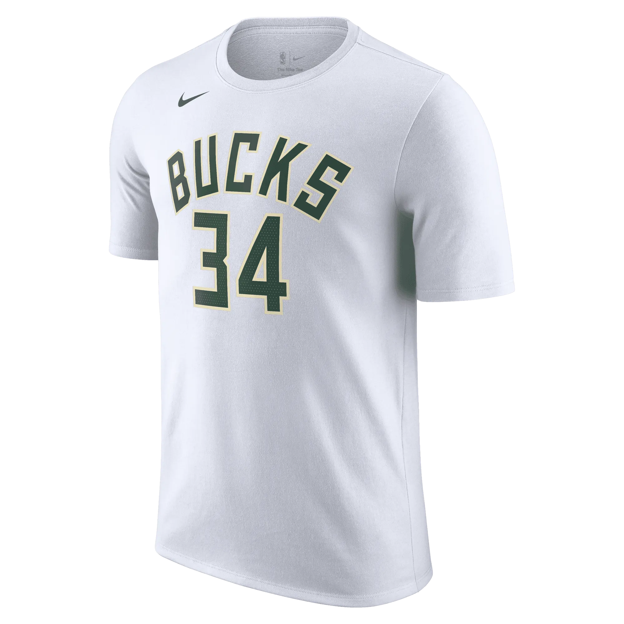 Giannis Antetokounmpo Milwaukee Bucks Men's Nike NBA Association Name and Number Tee Comfort Layer