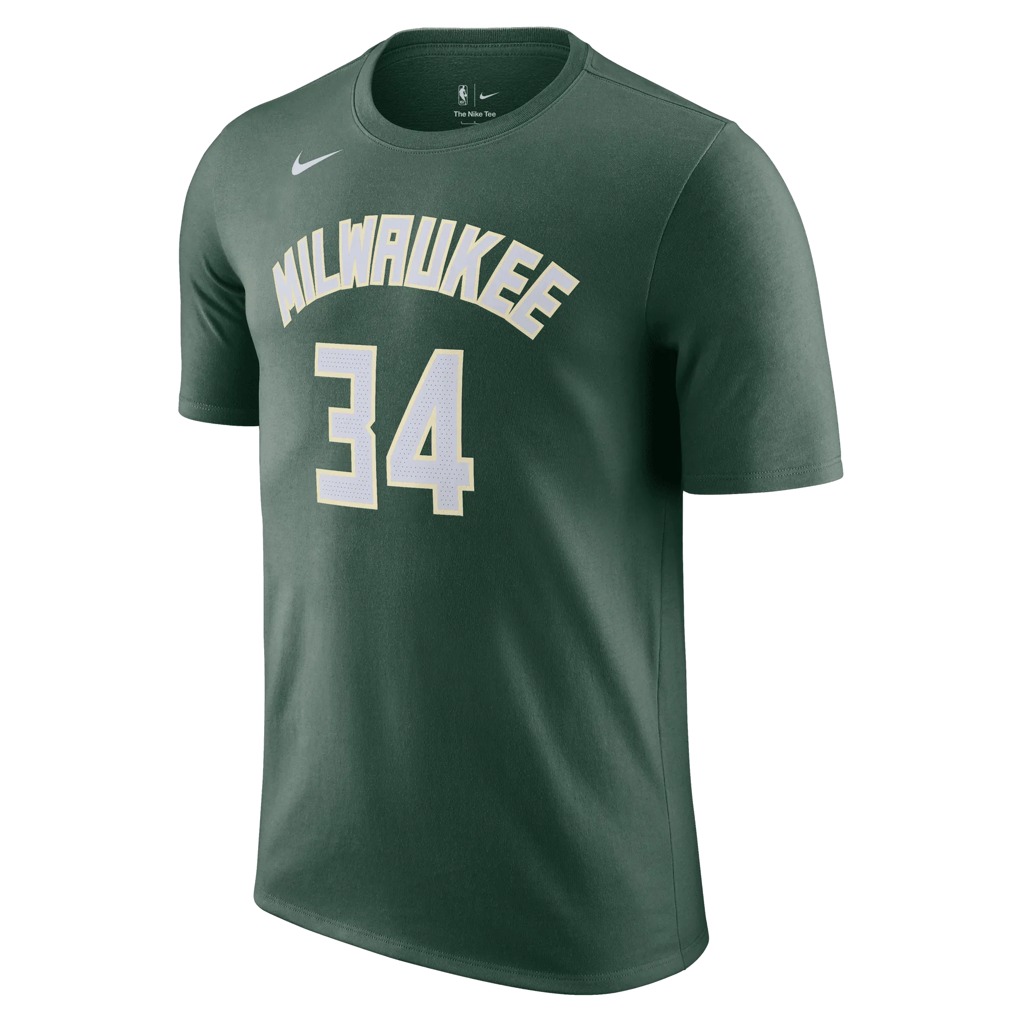 Giannis Antetokounmpo Milwaukee Bucks Men's Nike NBA Icon Name and Number Tee Daily Training Body Flex