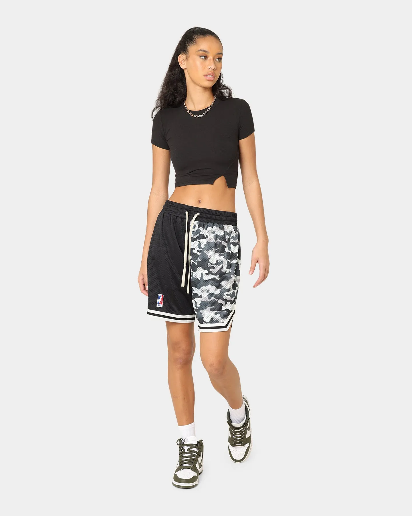 Goat Crew Half Camo Shorts Black/Black Valentine's gift