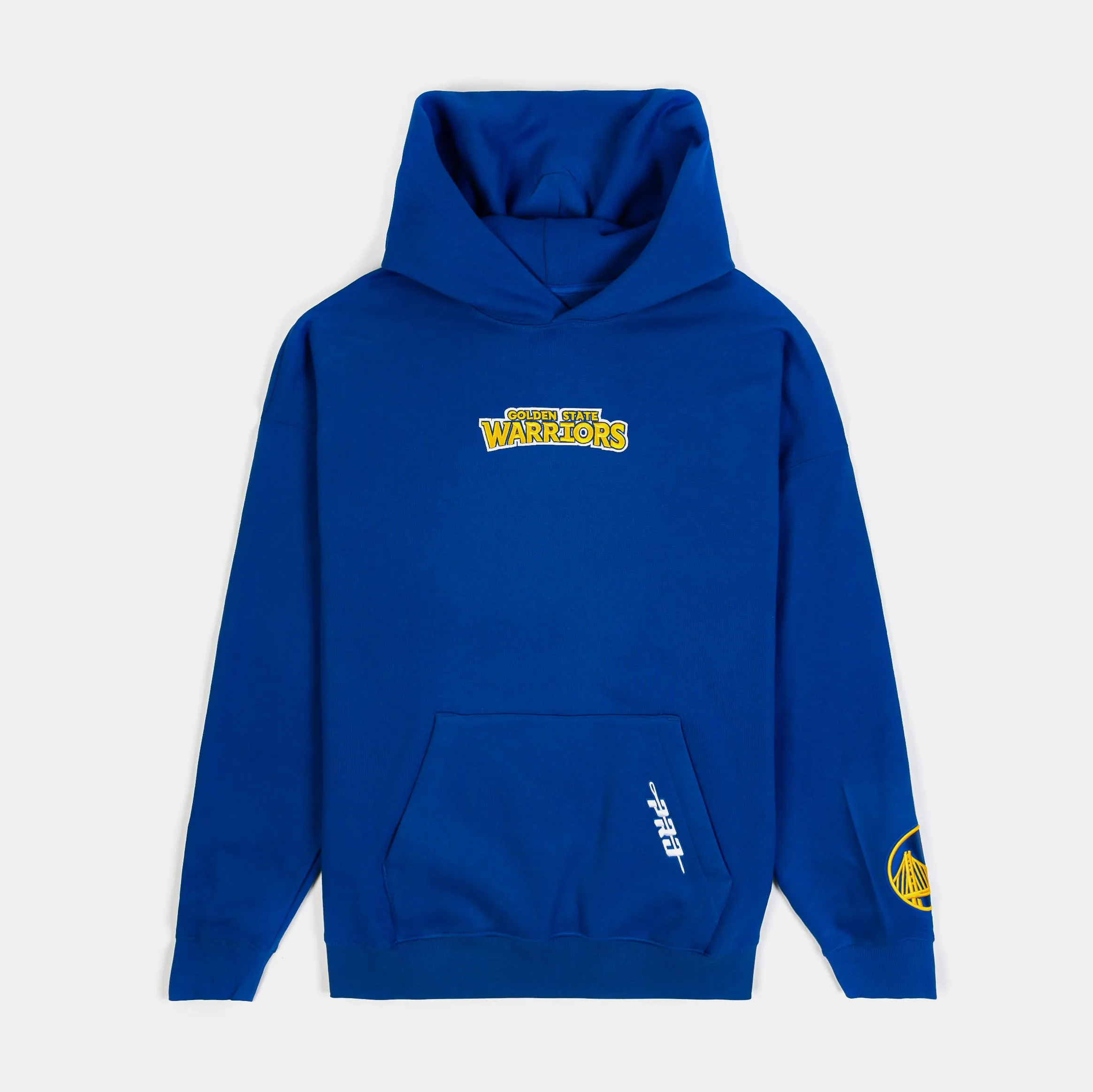 Golden State Warriors Drop Shoulder Pullover Mens Hoodie (Blue/Yellow) Simple Fashion product anti odor freshness