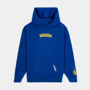 Golden State Warriors Drop Shoulder Pullover Mens Hoodie (Blue/Yellow) Simple Fashion product anti odor freshness