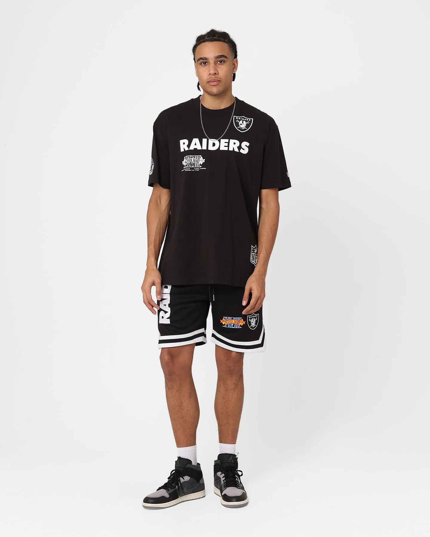 Easy Layer New Era Las Vegas Raiders Mesh Shorts Black