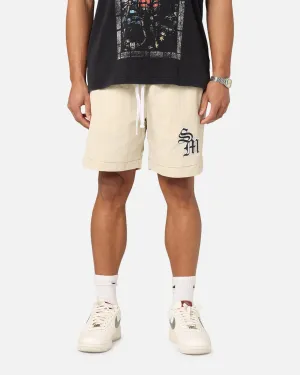 Saint Morta Gothic Monogram Nylon Shorts Dirty Blonde Fit Flex Water Resistant Finish