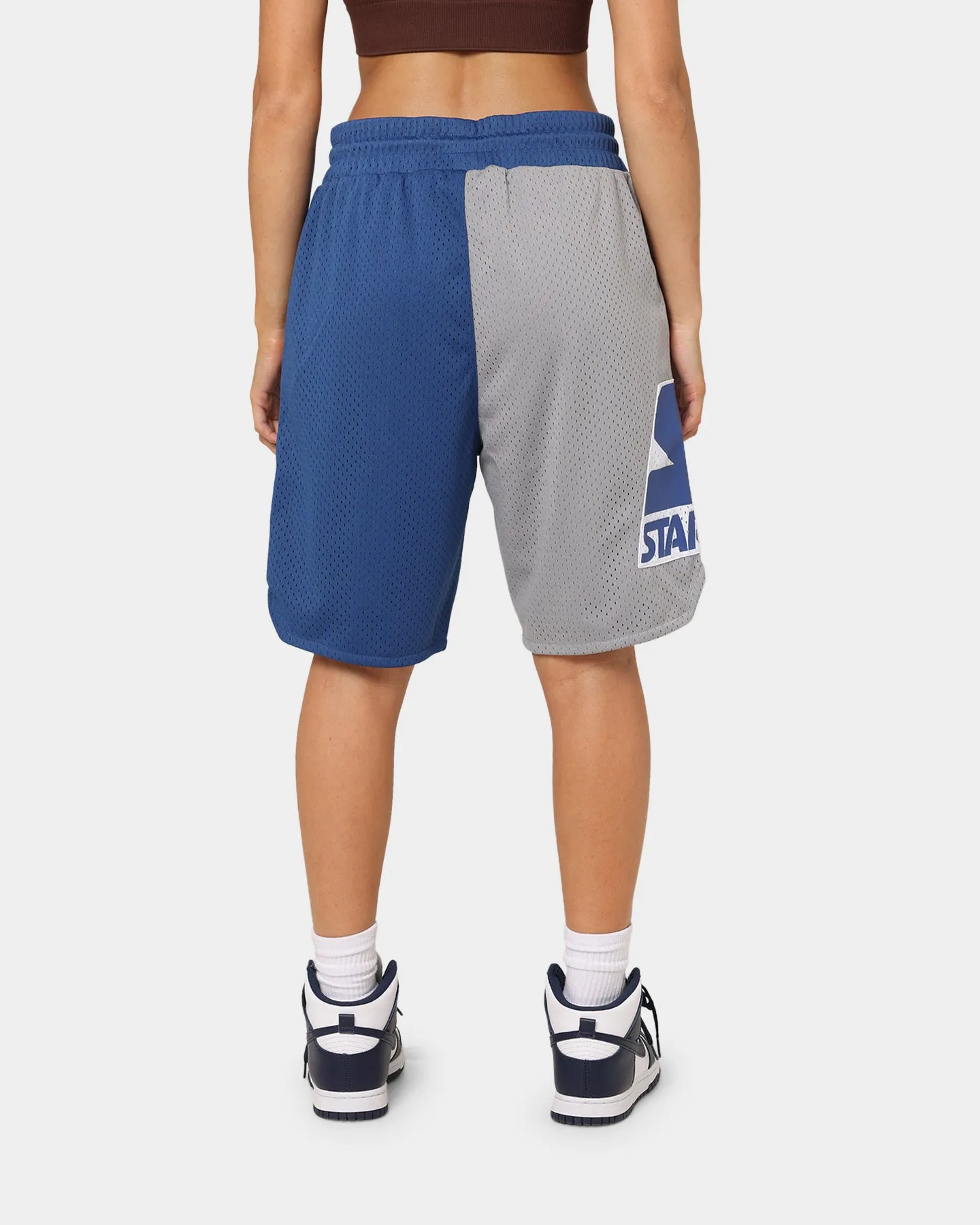 Starter Slider Mesh Shorts Blue/Grey Abrasion Dispersing Weave