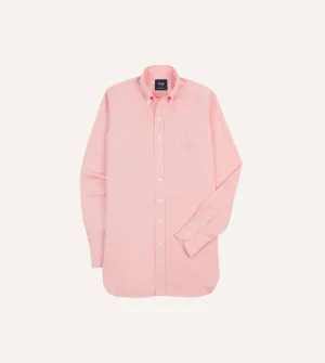 Pink Pinpoint Oxford Cotton Cloth Button-Down Shirt Timeless Layering