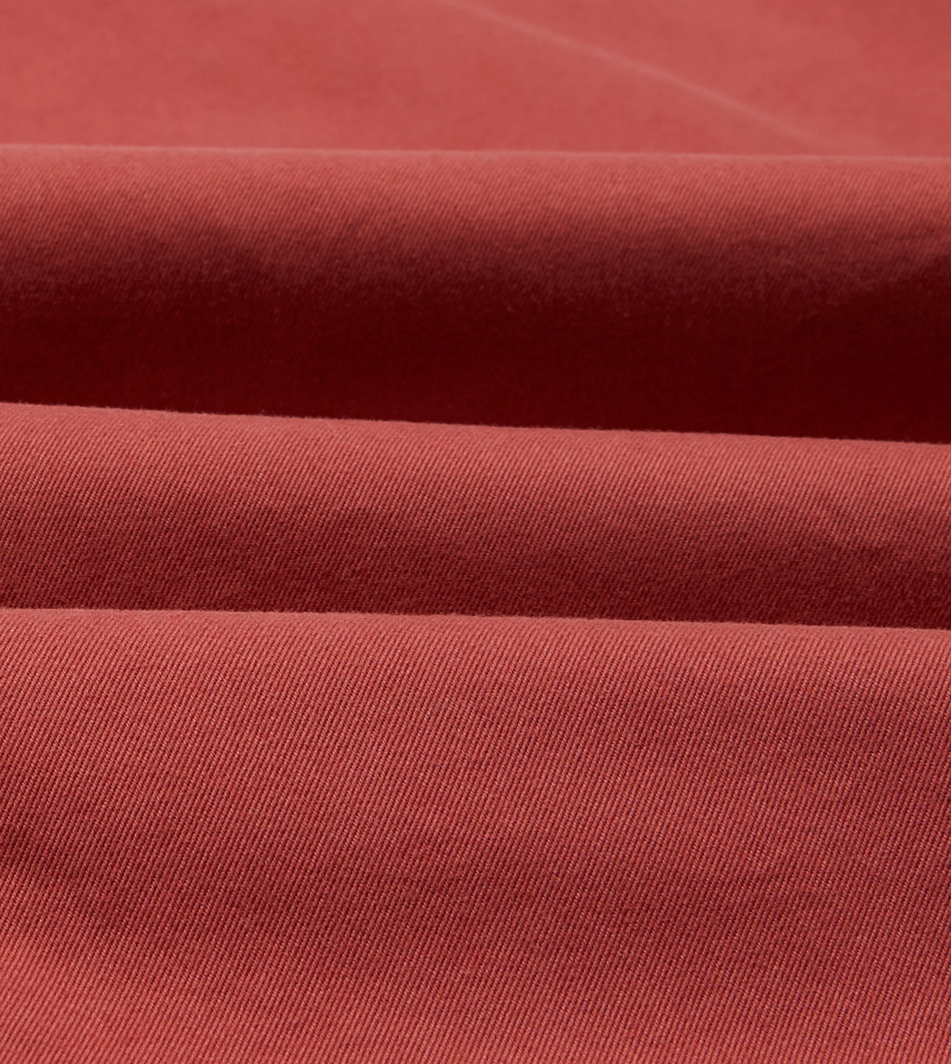 Red Cotton Long Point Collar Work Shirt Antibacterial Treatment Modern Design